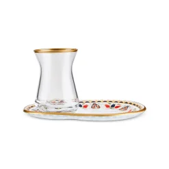 Karaca Teegläser Sets-Tulip 12-Teiliges Tee-Set Multıcolor