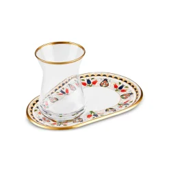 Karaca Teegläser Sets-Tulip 12-Teiliges Tee-Set Multıcolor