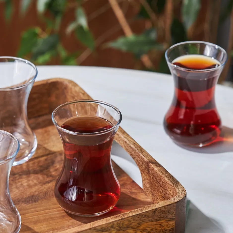 Karaca Teegläser Sets-Vefa Teegläser 6-teiliges Set Klar