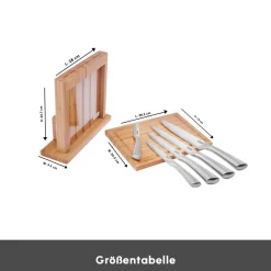 Karaca Messersets-Vigor 7-teiliges Messerset und Schneidebrett Holz03