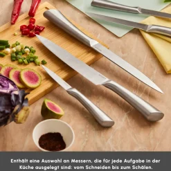 Karaca Messersets-Vigor 7-teiliges Messerset und Schneidebrett Holz03