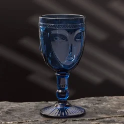 Karaca Weingläser & Kelchglas-Visage Glas Blue 260 ml Blau01