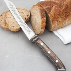Karaca Kochmesser-Von Refika Brotmesser Brauner Griff Braun01