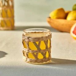 Karaca Wasserglas-Waven Wasserglas, 285 ml, Creme