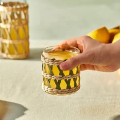 Karaca Wasserglas-Waven Wasserglas, 285 ml, Grün
