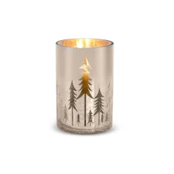Karaca Kerzenständer|Kerzen-Weihnachten Kerzenständer Set, 10x15cm Sılber02
