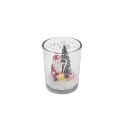 Karaca Kerzen-Weihnachten Kleines Haus Becher Kerze, 5,5x6,5 cm Multıfarben