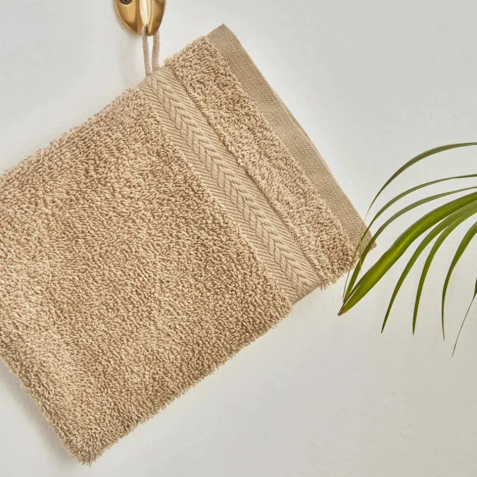 Karaca Handtücher-Wheat Mocha 100% Baumwolle Waschlappen 16X22 cm Nerz