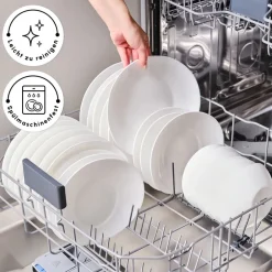 Karaca Tafelservice Für 6 Personen-White Pure Opal Glas Tafelservice 24-teilig für 6 Personen Weıß01