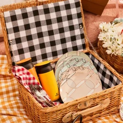 Karaca Vorratsbehälter-Wicker, Picknickkorb