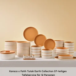 Karaca Tafelservice Für 12 Personen-x Fatih Tutak Earth Collection 57-teiliges Tafelservice für 12 Personen