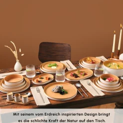 Karaca Tafelservice Für 12 Personen-x Fatih Tutak Earth Collection 57-teiliges Tafelservice für 12 Personen
