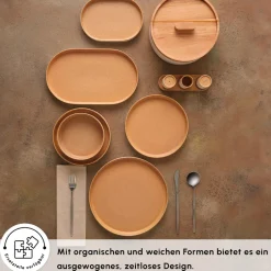 Karaca Tafelservice Für 12 Personen-x Fatih Tutak Earth Collection 57-teiliges Tafelservice für 12 Personen