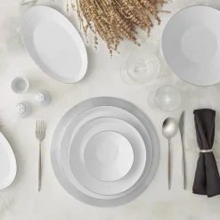 Karaca Tafelservice Für 12 Personen-x Hussein Chalayan Streamline Sun Path 59-Teiliges 12-Personen Geschirrset Platın