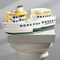 Karaca Frühstücksgeschirr|Frühstücksset Für 6 Personen-X Ist Collection Island Ferry 32-teiliges Frühstücksset und Servierschalen für 6 Personen Multıfarben