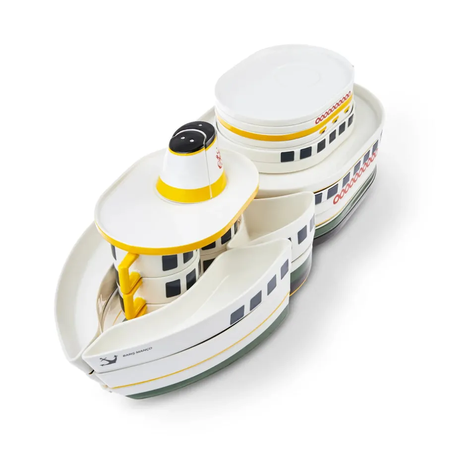 Karaca Frühstücksgeschirr|Frühstücksset Für 6 Personen-X Ist Collection Island Ferry 32-teiliges Frühstücksset und Servierschalen für 6 Personen Multıfarben