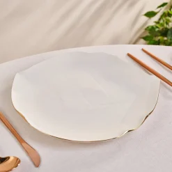 Karaca Dessertteller-x Müge Anlı ener Servierteller 27 Cm Gold