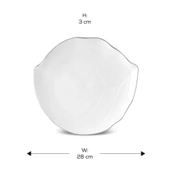 Karaca Dessertteller-x Müge Anlı ener Servierteller 27 Cm Gold