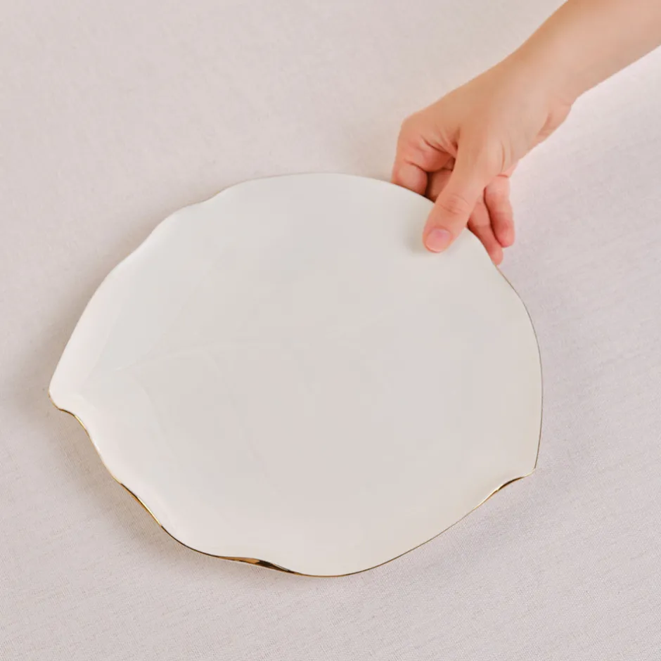 Karaca Dessertteller-x Müge Anlı ener Servierteller 27 Cm Gold