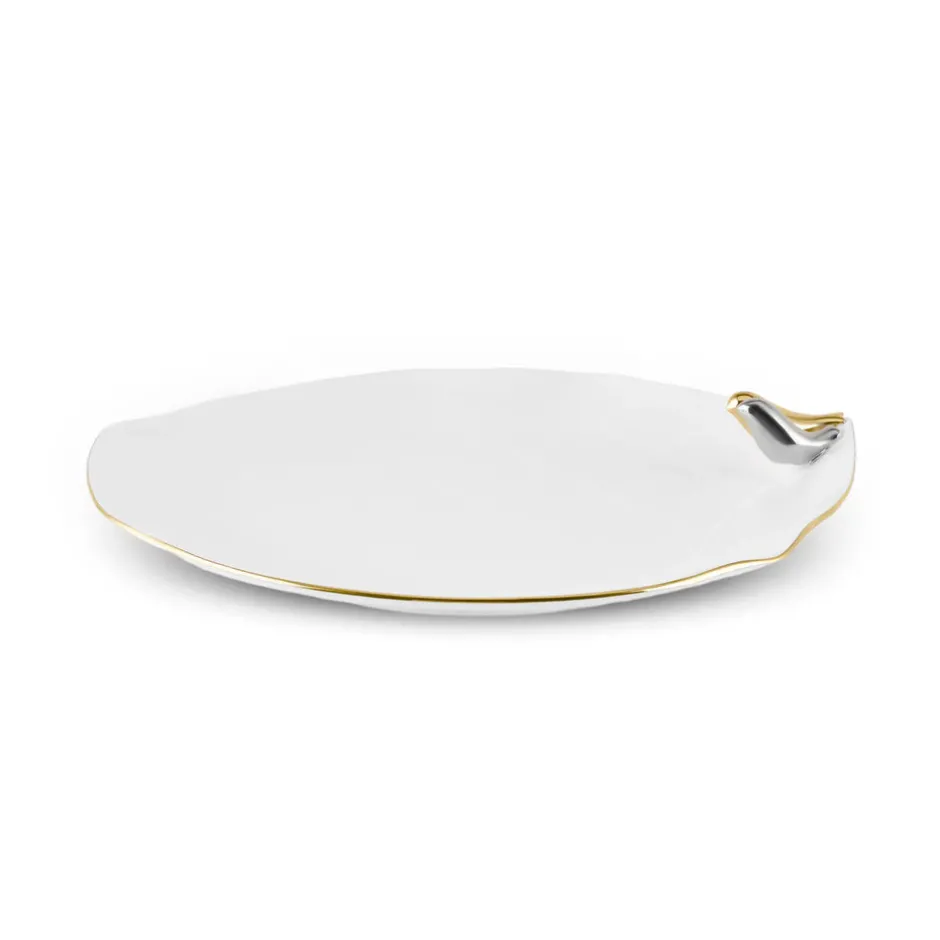 Karaca Einzelprodukte|Dessertteller-X Müge Anlı Vogelförmiger ener Kuchenteller 21 cm Gold