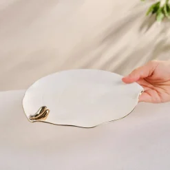 Karaca Einzelprodukte|Dessertteller-X Müge Anlı Vogelförmiger ener Kuchenteller 21 cm Gold