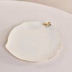 Karaca Einzelprodukte|Dessertteller-X Müge Anlı Vogelförmiger ener Kuchenteller 21 cm Gold
