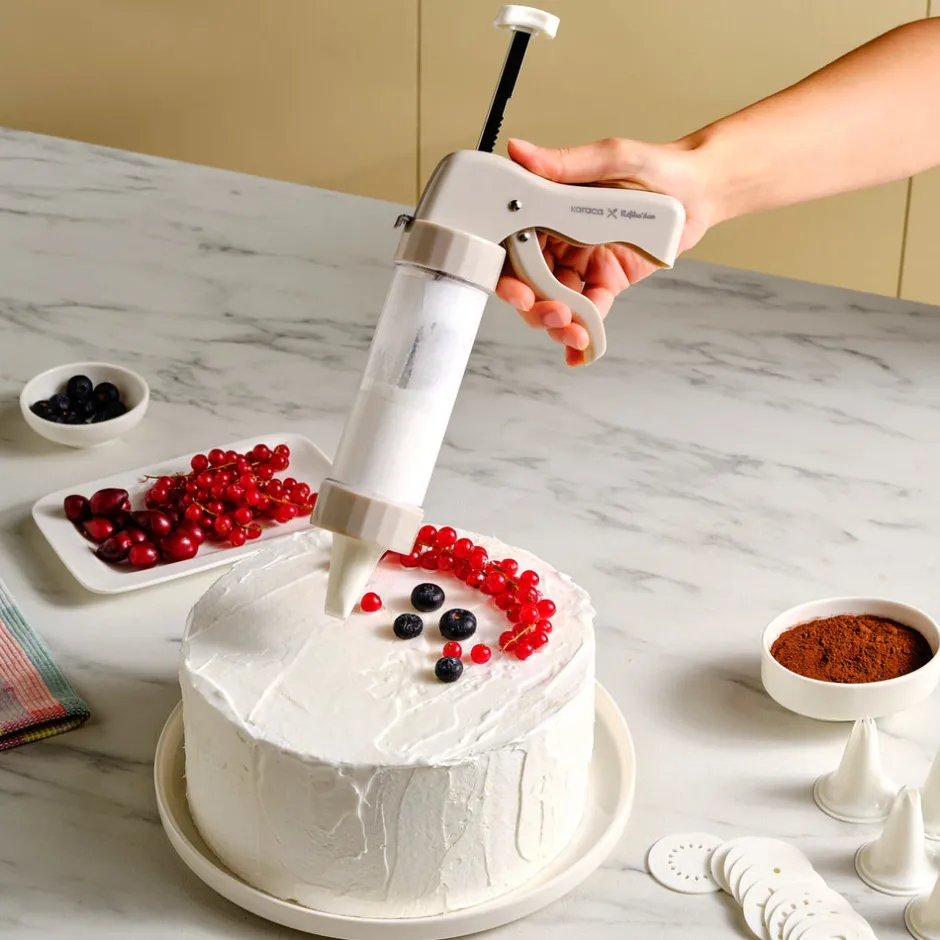 Karaca Backhelfer-x Refika Gadgets Kuchen-Dekorationsgerät Grau02