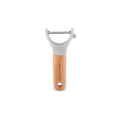 Karaca Backhelfer-x Refika Gadgets Seitenschäler mit Holzgriff Grau02
