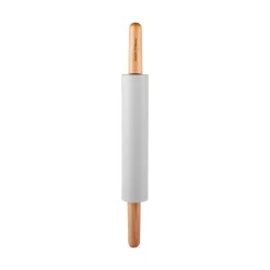 Karaca Backhelfer-x Refika Gadgets Silikon-Teigrolle mit Holzgriff Grau02