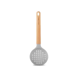 Karaca Backhelfer-x Refika Gadgets Silikon-Schaumlöffel mit Holzgriff Grau02