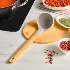 Karaca Backhelfer-x Refika Gadgets Silikon-Kelle mit Holzgriff Grau02