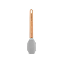 Karaca Backhelfer-X Refika Gadgets Silikon-Servierlöffel Mit Holzgriff Grau02