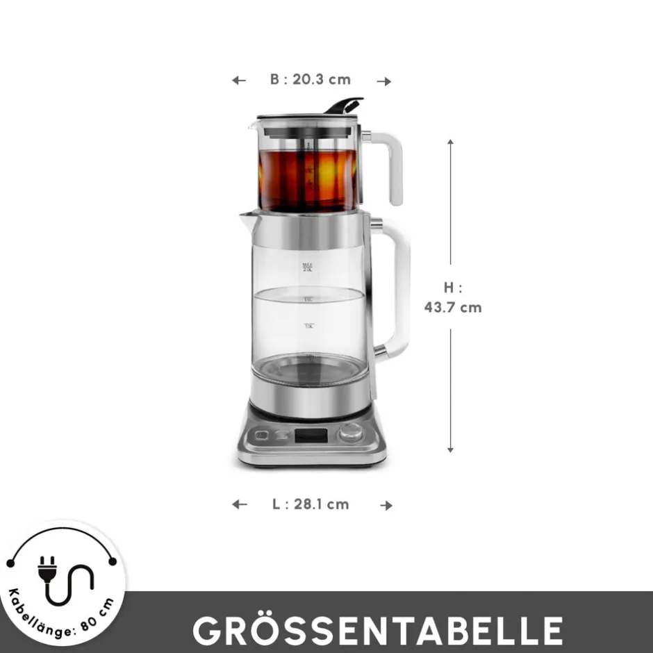 Karaca Teekocher-X Refika Teezubereiter XL Chrom Chrome01