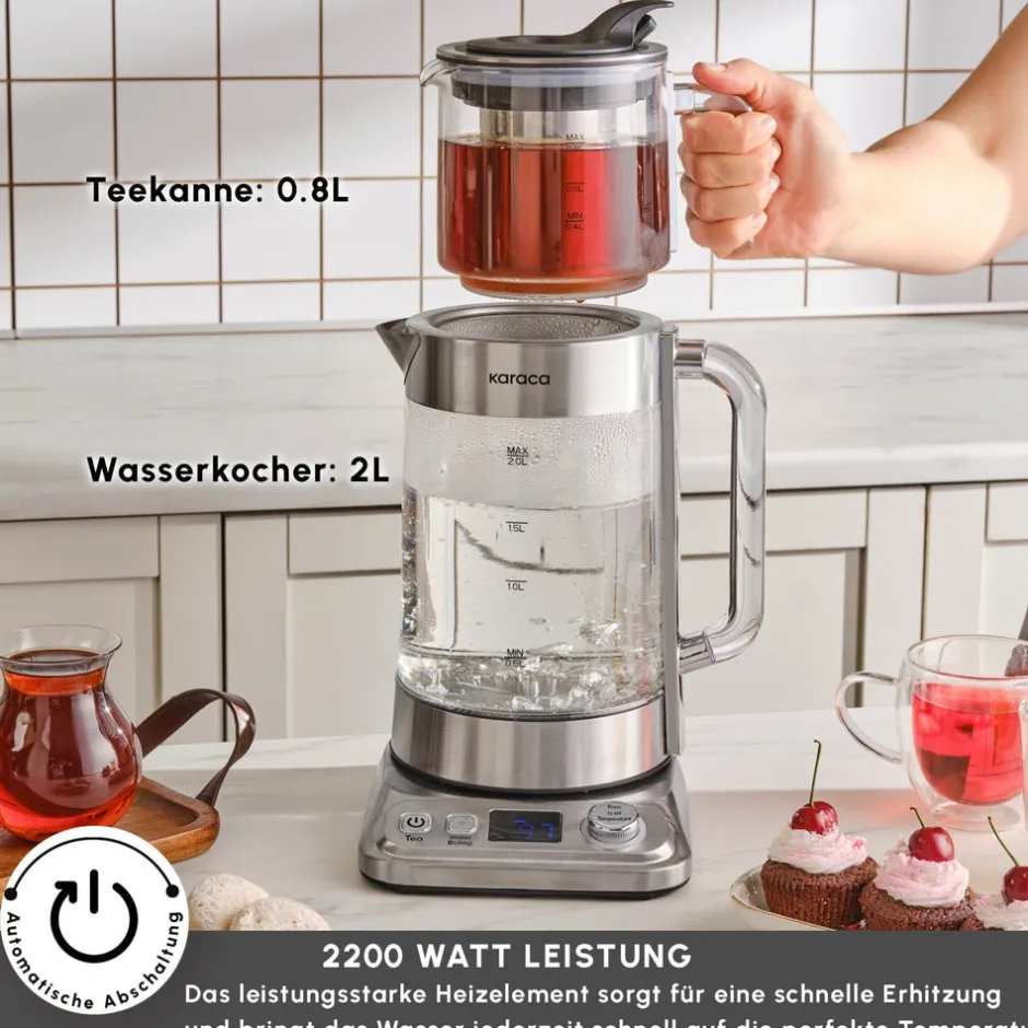 Karaca Teekocher-X Refika Teezubereiter XL Chrom Chrome01