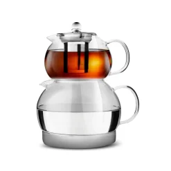 Karaca Teekannen-X REFİKA Gönlübol Glas Teekanne Farblös