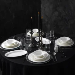 Karaca Tafelservice Für 6 Personen-x Sarıyer Design Vortex Fine Pearl Geschirr für 6 Personen-28 teilig Weıß01