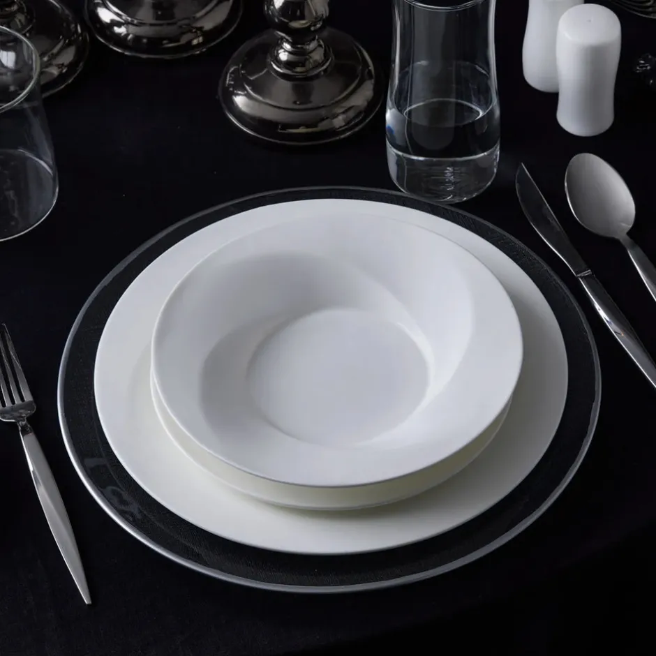 Karaca Tafelservice Für 6 Personen-x Sarıyer Design Vortex Fine Pearl Geschirr für 6 Personen-28 teilig Weıß01