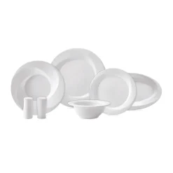 Karaca Tafelservice Für 6 Personen-x Sarıyer Design Vortex Fine Pearl Geschirr für 6 Personen-28 teilig Weıß01