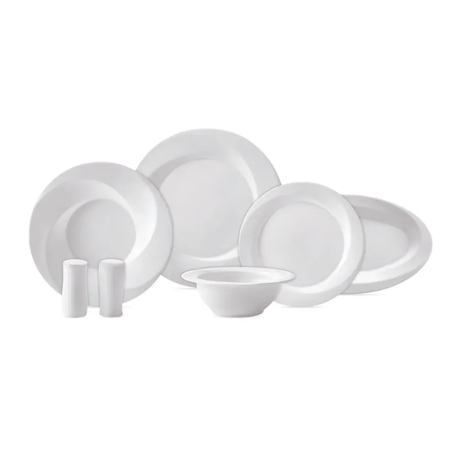 Karaca Tafelservice Für 6 Personen-x Sarıyer Design Vortex Fine Pearl Geschirr für 6 Personen-28 teilig Weıß01