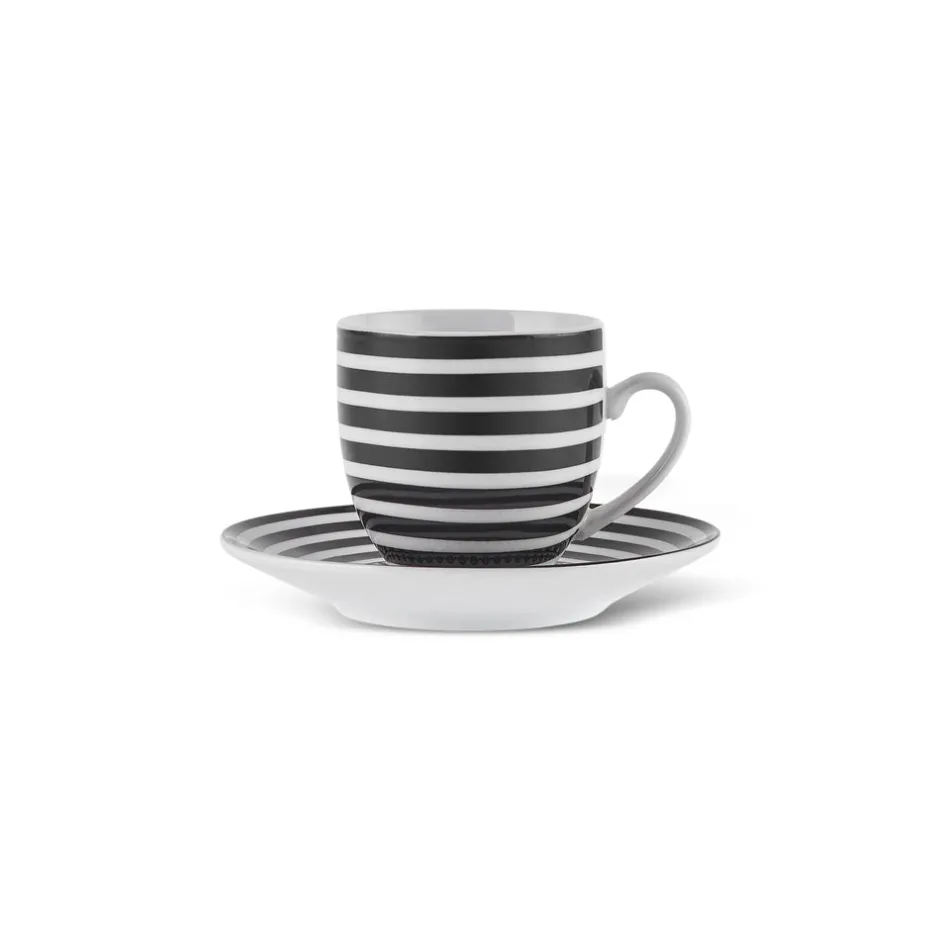 Karaca Mokka & Espressotassen Set-Yaren 2-teiliges Kaffeetassen-Set Schwarz01