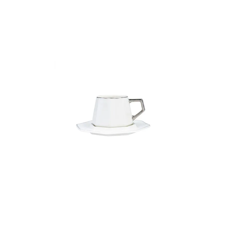 Karaca Mokka & Espressotassen Set-Zeher Kaffeetassen-Set für 6 Personen Weıß01