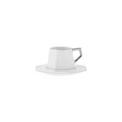 Karaca Mokka & Espressotassen Set-Zeher Kaffeetassen-Set für 6 Personen Weıß01