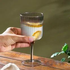 Karaca Weingläser & Kelchglas-Zenith Glas 200 ml Grau Grau02