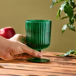 Karaca Wasserglas-Zenith Weinglas, 350 ml, Smaragd
