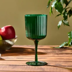 Karaca Weingläser & Kelchglas-Zenith Weinglas, 200 ml, Smaragdgrün