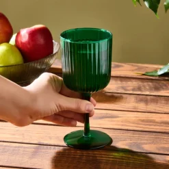 Karaca Weingläser & Kelchglas-Zenith Weinglas, 200 ml, Smaragdgrün