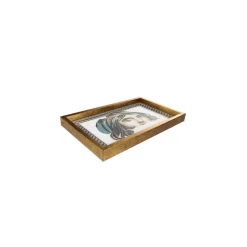 Karaca Dekoratives Tablett-Zeugma Çingene Kız (Zigeunermädchen) Tablett 25x40 cm Weıß01