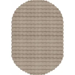Karaca Teppich-Kaschmir Teppich Cosy Premium Bubble Beige Oval, 100x150 cm Beıge01