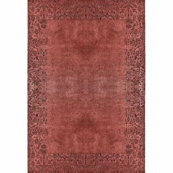 Karaca Teppich-Kashmir Teppich Viskose Premium Damast Lachs 80x150 cm Teppich Terrakotta