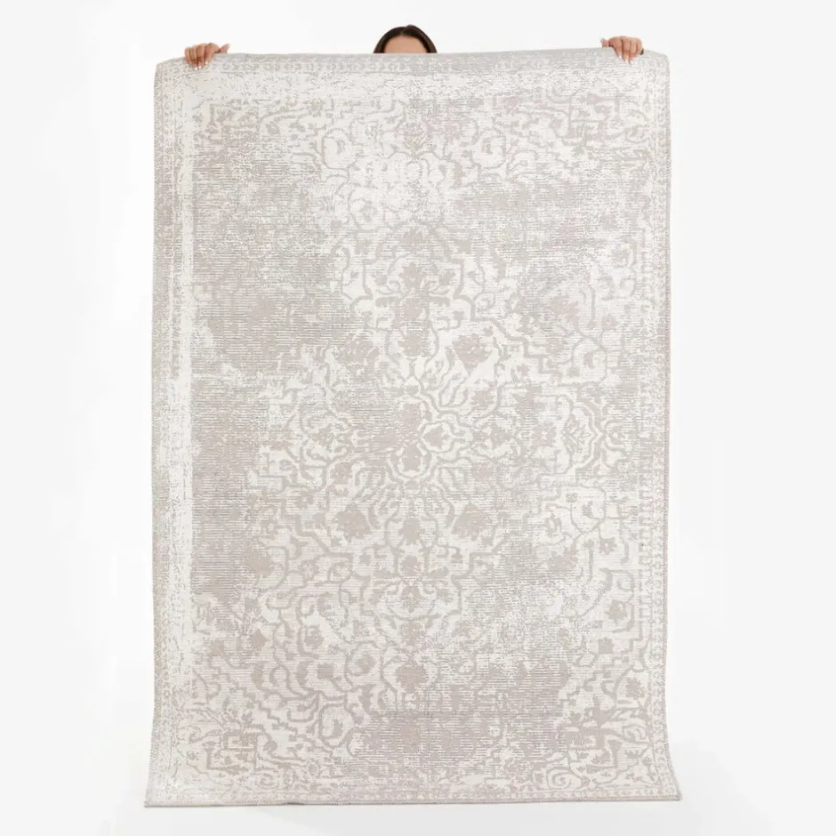 Karaca Teppich-Kasmir Halı Dekorative Kunst Trend Begonie Doppelseitiger Teppich 160x230 cm Beıge01